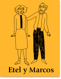Etel y Marcos Flashcard